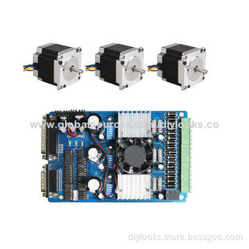 CNC Kit 3-axis NEMA 23 Stepper Motor, 76mm * 3, with TB6560 Driver Controller